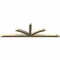 Ekena Millwork Richland Rough Sawn Timber Gable Bracket, Douglas Fir, 108"W x 31 1/2"H x 4"D x 4"F, 7/12 Pitch GBW108X31X0404RIC00RDF - alternate 5